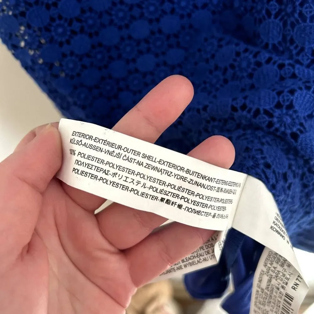 Zara blue crochet